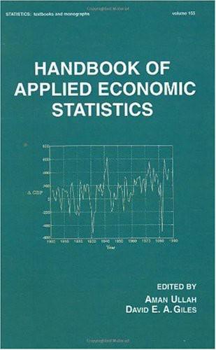 Handbook of Applied Economic Statistics