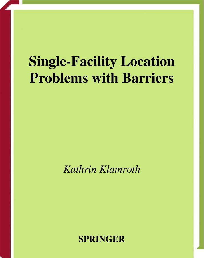 Single Facility Location Problems with Barriers